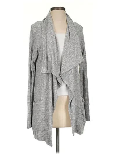 Pre-owned Athleta Cardigan Sweater In Gray