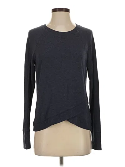Pre-owned Athleta Cardigan Sweater In Gray