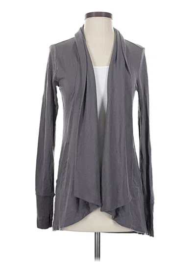 Pre-owned Athleta Cardigan Sweater In Gray