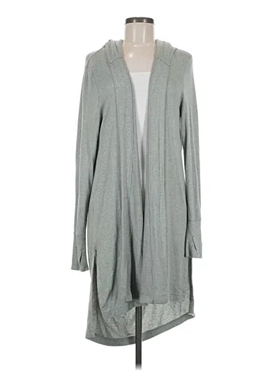 Pre-owned Athleta Cardigan Sweater In Gray