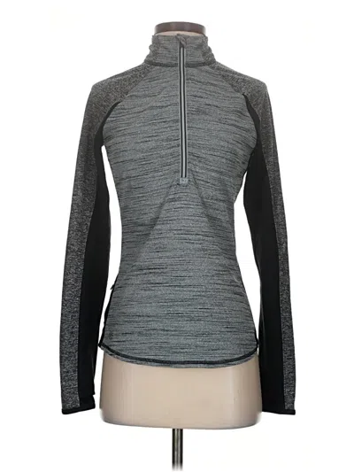 Pre-owned Athleta Cardigan Sweater In Gray