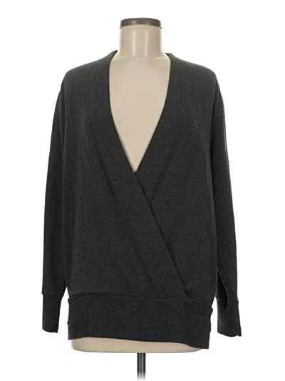 Pre-owned Athleta Cardigan Sweater In Gray