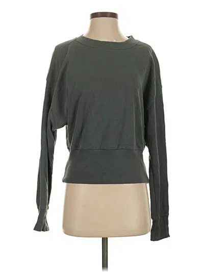 Pre-owned Athleta Cardigan Sweater In Gray