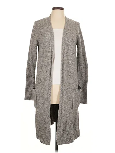 Pre-owned Athleta Cardigan Sweater In Gray