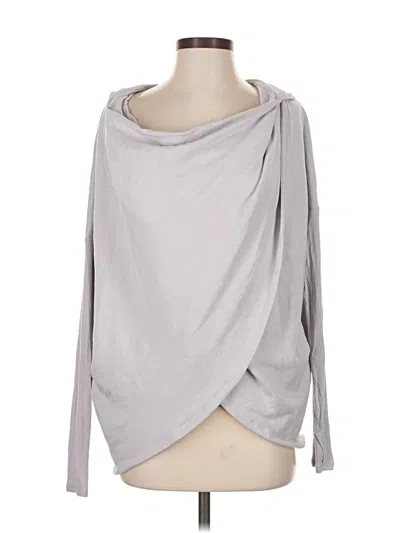 Pre-owned Athleta Cardigan Sweater In Gray