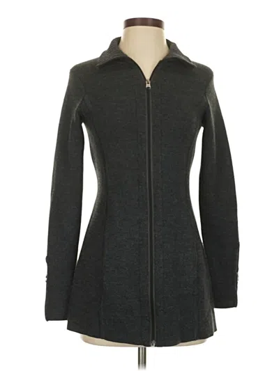 Pre-owned Athleta Cardigan Sweater In Gray