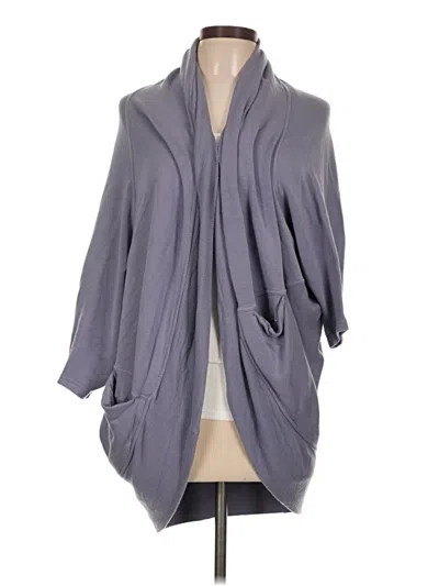 Pre-owned Athleta Cardigan Sweater In Gray