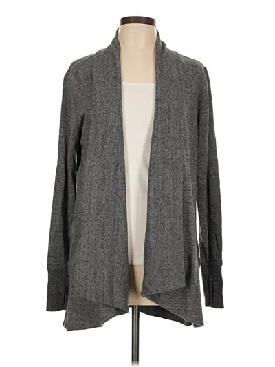 Pre-owned Athleta Cardigan Sweater In Gray