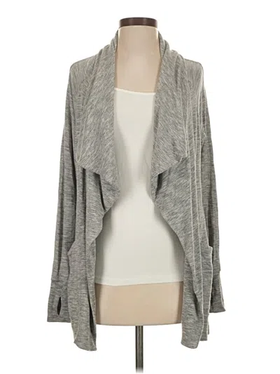 Pre-owned Athleta Cardigan Sweater In Gray