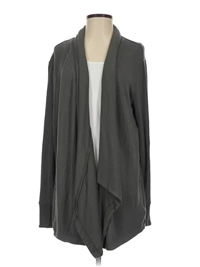 Pre-owned Athleta Cardigan Sweater In Gray