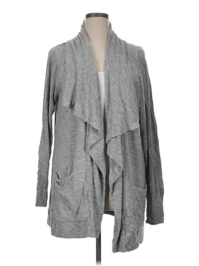 Pre-owned Athleta Cardigan Sweater In Gray