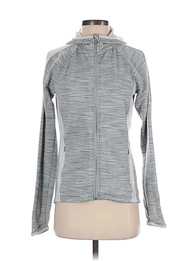 Pre-owned Athleta Cardigan Sweater In Gray