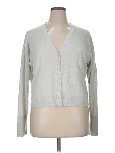 Pre-owned Athleta Cardigan Sweater In Gray