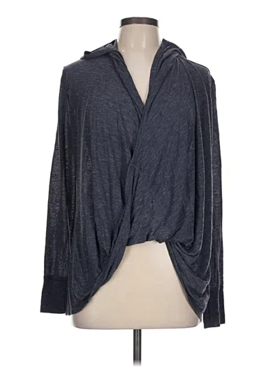 Pre-owned Athleta Cardigan Sweater In Gray
