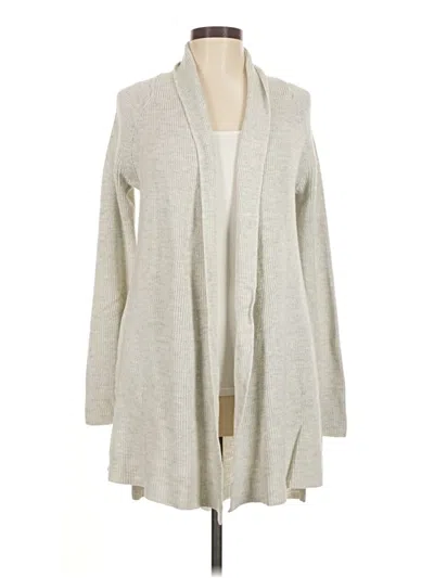 Pre-owned Athleta Cardigan Sweater In Gray