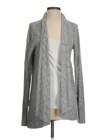 Pre-owned Athleta Cardigan Sweater In Gray