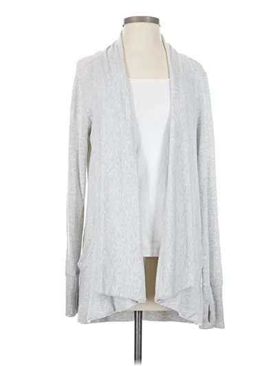 Pre-owned Athleta Cardigan Sweater In Gray