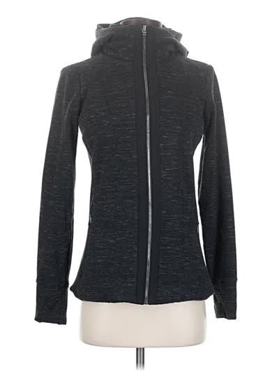 Pre-owned Athleta Cardigan Sweater In Gray