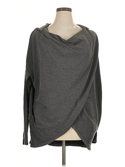 Pre-owned Athleta Cardigan Sweater In Gray