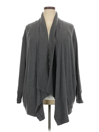 Pre-owned Athleta Cardigan Sweater In Gray
