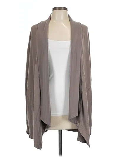 Pre-owned Athleta Cardigan Sweater In Gray