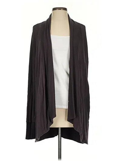 Pre-owned Athleta Cardigan Sweater In Gray