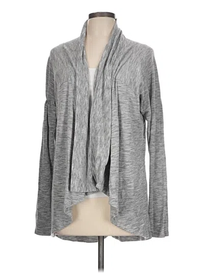 Pre-owned Athleta Cardigan Sweater In Gray