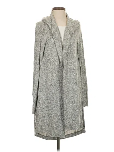 Pre-owned Athleta Cardigan Sweater In Gray