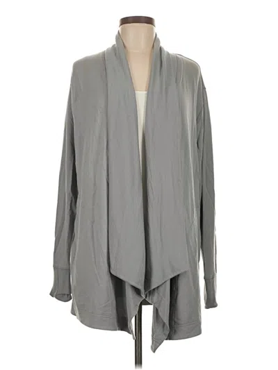 Pre-owned Athleta Cardigan Sweater In Gray