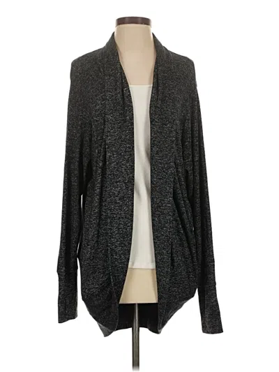 Pre-owned Athleta Cardigan Sweater In Gray