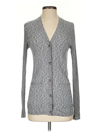 Pre-owned Athleta Cardigan Sweater In Gray