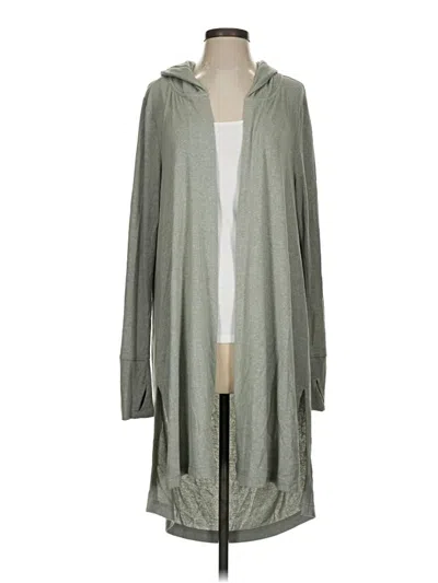 Pre-owned Athleta Cardigan Sweater In Gray
