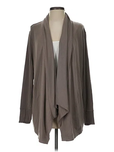 Pre-owned Athleta Cardigan Sweater In Gray