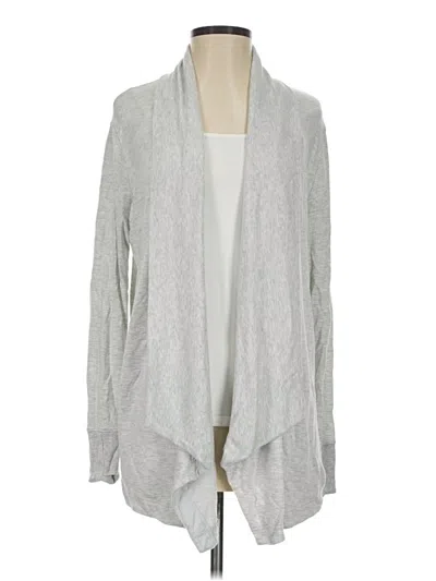 Pre-owned Athleta Cardigan Sweater In Gray