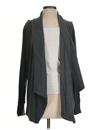 Pre-owned Athleta Cardigan Sweater In Gray