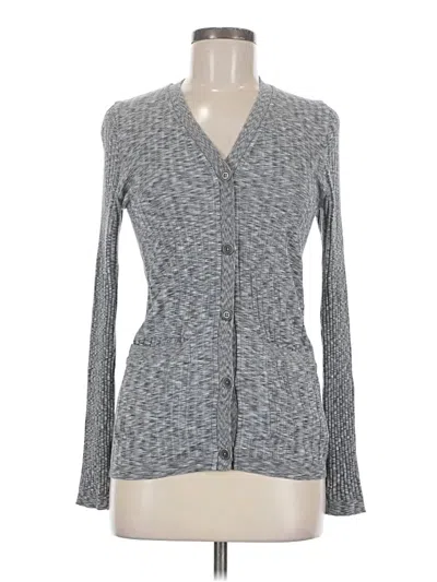 Pre-owned Athleta Cardigan Sweater In Gray