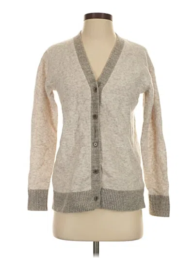 Pre-owned Athleta Cardigan Sweater In Gray