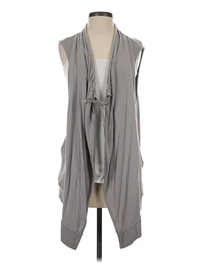 Pre-owned Athleta Cardigan Sweater In Gray