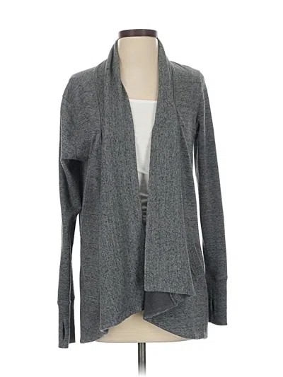 Pre-owned Athleta Cardigan Sweater In Gray