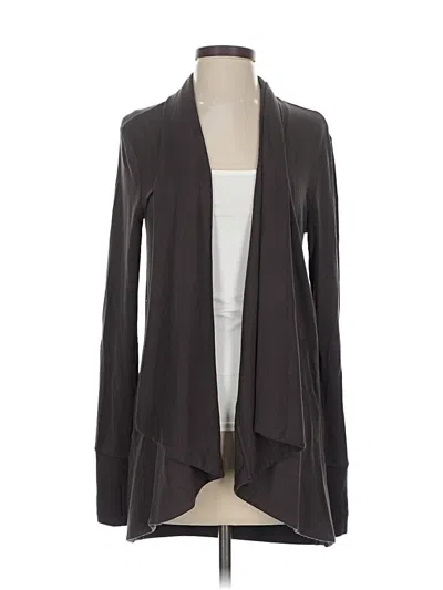 Pre-owned Athleta Cardigan Sweater In Gray