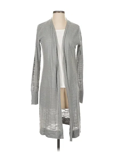 Pre-owned Athleta Cardigan Sweater In Gray