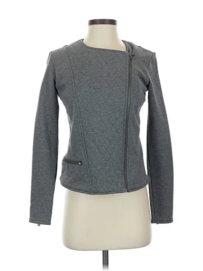 Pre-owned Athleta Cardigan Sweater In Gray