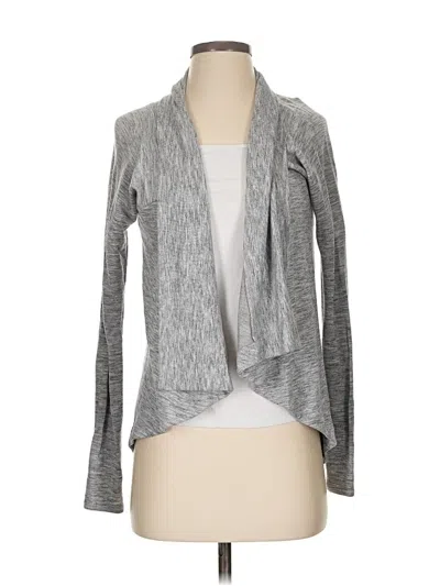 Pre-owned Athleta Cardigan Sweater In Gray