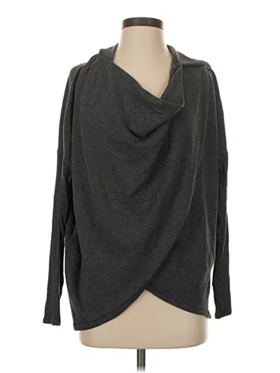 Pre-owned Athleta Cardigan Sweater In Gray