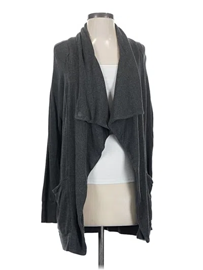 Pre-owned Athleta Cardigan Sweater In Gray
