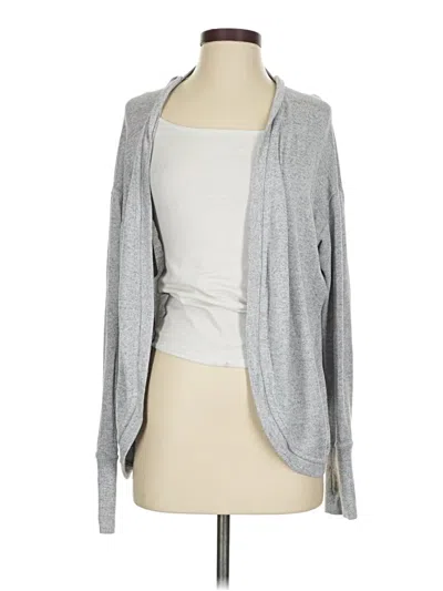 Pre-owned Athleta Cardigan Sweater In Gray