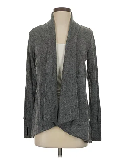 Pre-owned Athleta Cardigan Sweater In Gray