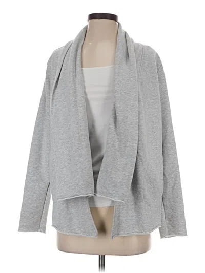 Pre-owned Athleta Cardigan Sweater In Gray