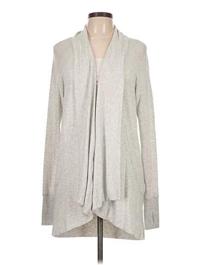 Pre-owned Athleta Cardigan Sweater In Gray