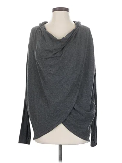 Pre-owned Athleta Cardigan Sweater In Gray